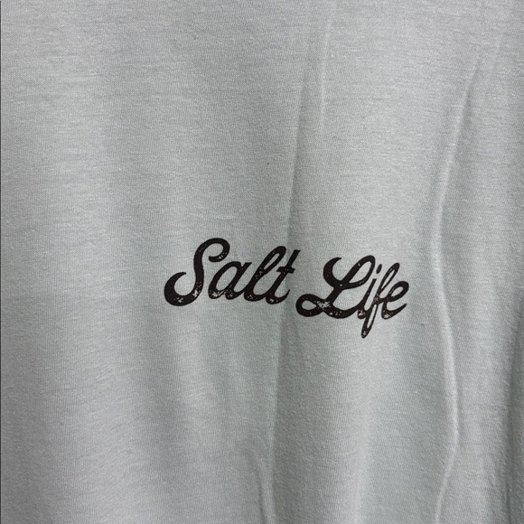 Salt Life Claws Catch logo back Chasing Tail,Logo sleeve, pre-shrunk cotton T - Picture 3 of 6